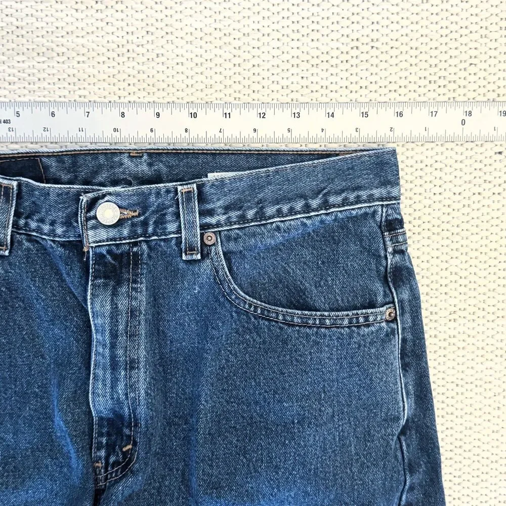 Vintage Levi's 505 Jeans 34x30 Made in USA Medium Wash Regular Straight Leg EUC